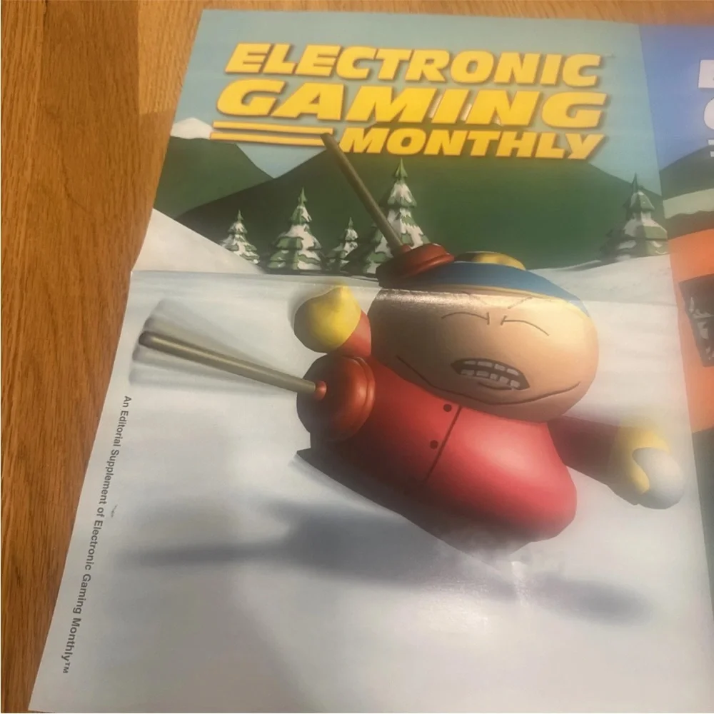 Electronic Gaming Monthly Vintage Poster South Park Video Game Poster
